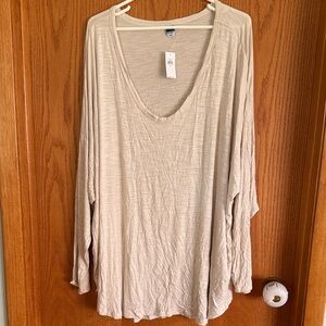 OLD NAVY long sleeve luxe shirt sz 3X